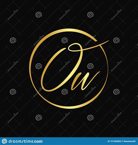 Initial Letter OW Logo Design Vector Template Abstract Letter Minimal