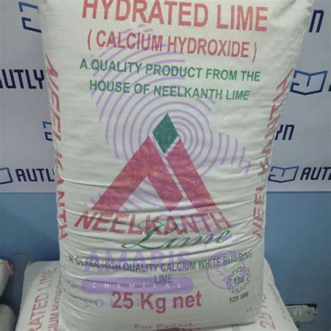 Calcium Hydroxide Hydrated Lime 25kg Amaris Chemical Solutions