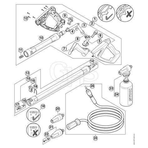 Genuine Stihl Re120 K Spray Gun Spray Lance Wand Ghs