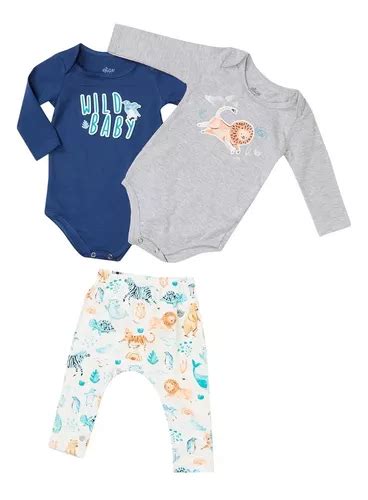 Kit Body Menino Infantil Dois Bodys Uma Calça Saruel Elian MercadoLivre