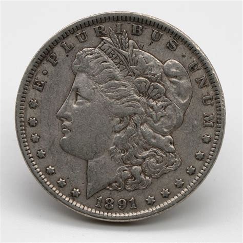 1891 AU Morgan Silver Dollar IGP Metals