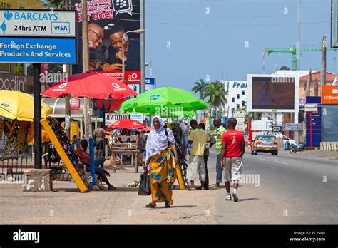 Oxford Street Osu Accra Ghana Africa Stock Photo 76716472 Alamy