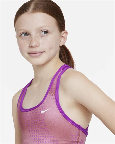 Nike Swoosh Older Kids' (Girls') Reversible Sports Bra. Nike VN