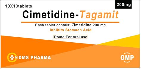 Cimetidine Tablet 200mg Inhibits Stomach Acid Cimetidine And Inhibits