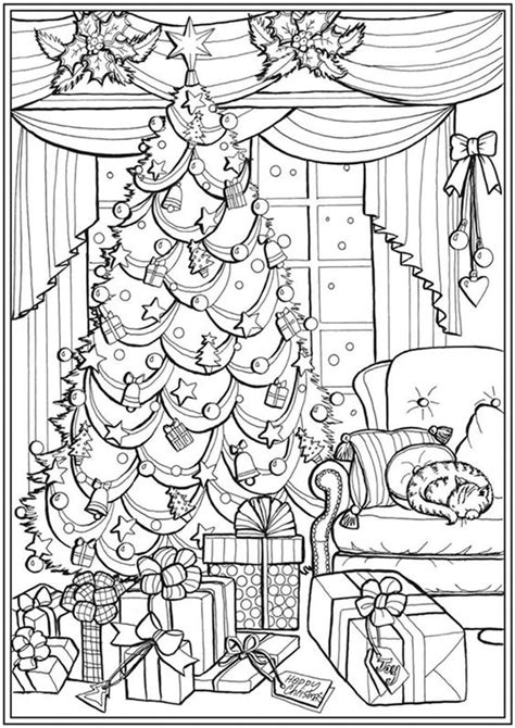 Free Easy To Print Adult Christmas Coloring Pages Printable