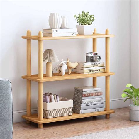 Amazon Iotxy Tier Wooden Shelf Bookcase Modern Open Bookshelf