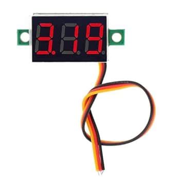 Shockley Three Wire Calibratable Dc V Red Digital Mini Voltmeter