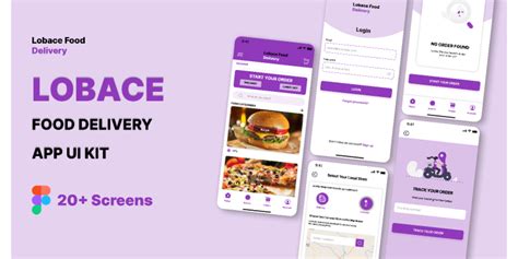 Lobace Food Delivery App Figma