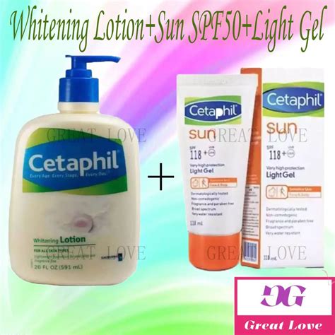 Cw Light Gel Cetaphil Whitening Lotion 591ml Cetaphil Sun Spf 50