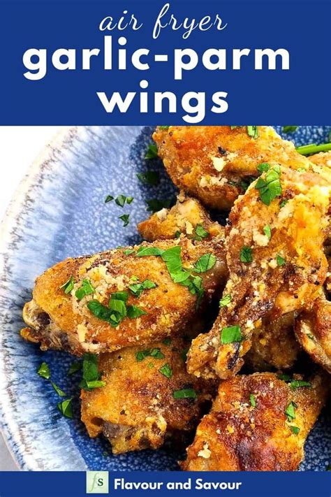 Air Fryer Garlic Parmesan Wings Recipe Air Fryer Chicken Wings Air Fryer Wings Air Fryer