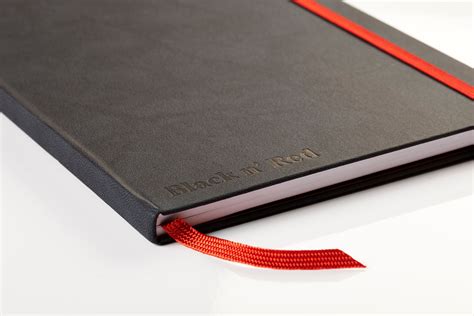 Black N Red Casebound Hardback Notebook A4 Black 400038675