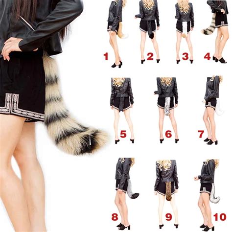 Aliexpress Buy Fashion Novetly Realistic Faux Fur Fox Tail