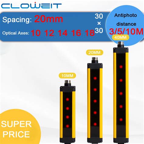 Cloweit Aps Interruptor De Sensor De Cortina De Luz Rejilla De Luz De