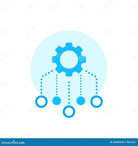 Resources Allocation Icon On White Stock Vector Illustration Of