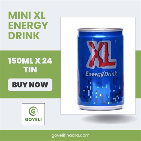MINI XL ENERGY DRINK (150ML X 24 TIN) - Goveli Fihaara