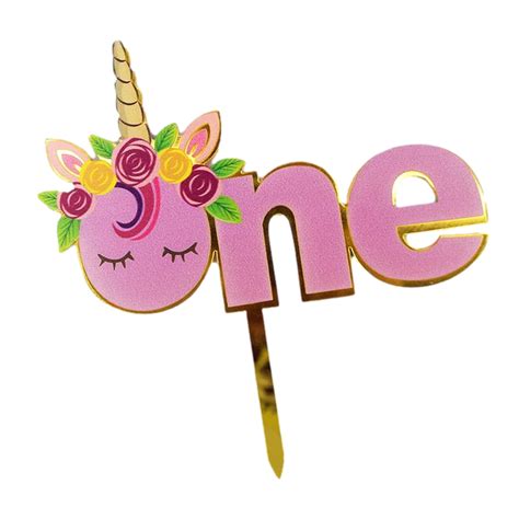 Unicorn Cake Topper Png