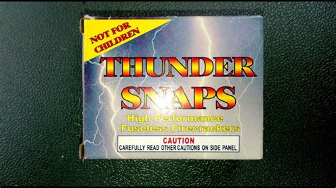 Thunder Snaps Fuesless Firecrackers Youtube