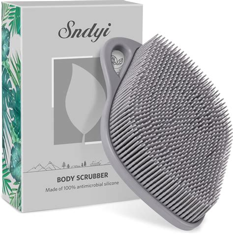 Amazon Sndyi Silicone Body Scrubber Gentle Exfoliating Body