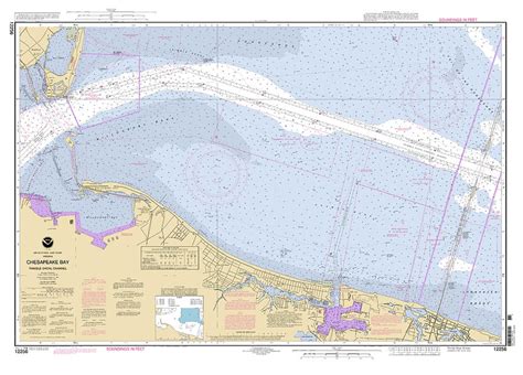 Chesapeake Bay Thimble Shoal Channel Noaa Chart Digital Art By