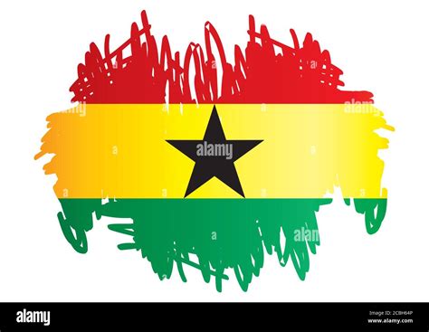 Flag of Ghana, Republic of Ghana. Template for award design, an ...