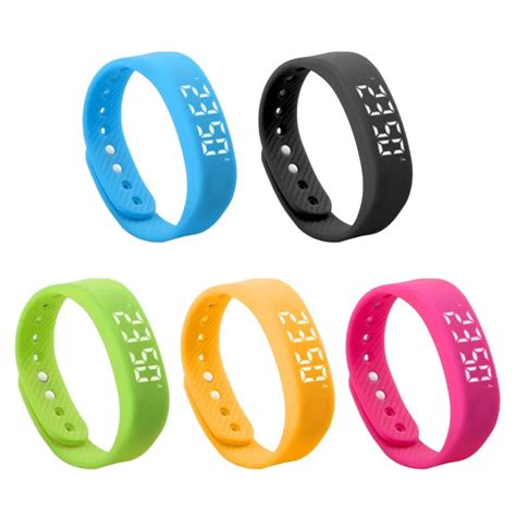 New Sport Bracelet Pedometer Wristband Fitness Tracker Sport Bracelet Activity Tracker LED ...