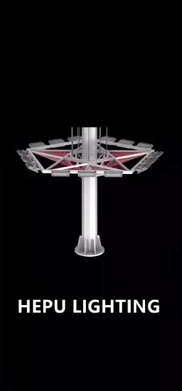 Hepu M Hot DIP Galvanized Steel Conical Octagonal High Mast Light Lighting Pole Outdoor