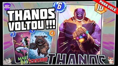 O MELHOR DECK DE THANOS PÓS BUFF QUE JOGUEI YouTube