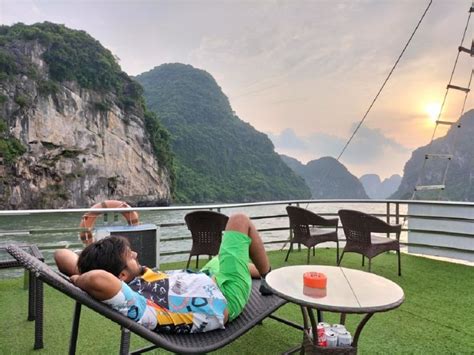 Hanoi Day Ha Long Bay Cruise W Titop Island Luon Cave Getyourguide