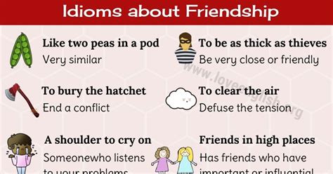 Idioms About Friendship 10 Popular English Idioms About Friendship Love English