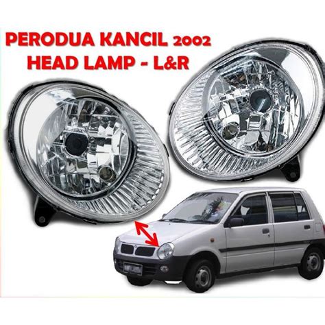 Perodua Kancil 2002 Head Lamp Round LH RH Lampu Besar Perodua Kancil