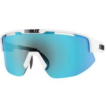 Bliz Lunettes Matrix Shiny White Smoke With Blue Multi BIKE24