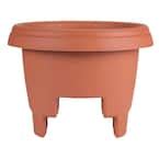 Bloem Deck Rail Planter In Terra Cotta Plastic Deck Rail Planter