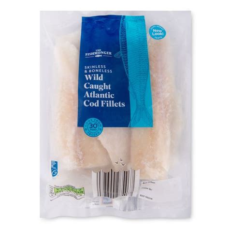 The Fishmonger Skinless Boneless Wild Caught Atlantic Cod Fillets