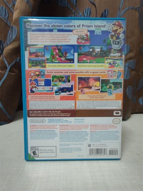 Paper Mario Colour Splash Nintendo Wii U Video Gaming Video Games