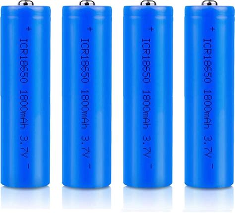 Gylzj 4pack 18650 Batteries 3 7v 1800mah Lithium Li Ion Rechargeable Battery Li Ion