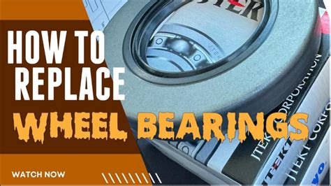 How To Replace Wheel Bearings Youtube