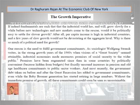 Dr Raghuram Rajan, RBI Governor Speech At NewYork