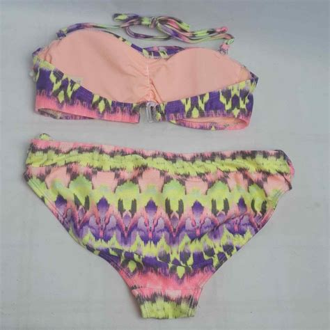 Ocean Pacific Bikini Womens Small Pink Swimsuit Two P Gem