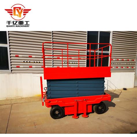 Movable Scissor Lift Electric Hydraulic Lift Platform Aerial Work