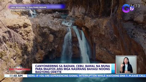 Canyoneering Sa Badian Cebu Bawal Na Muna Para Maayos Ang Mga