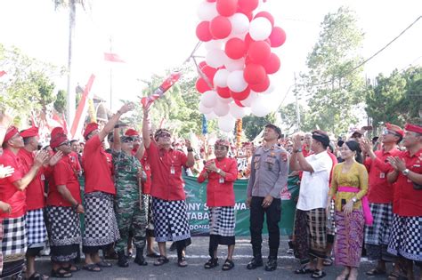 Tampilkan Parade Budaya Bupati Sanjaya Buka Perayaan Hut Ke