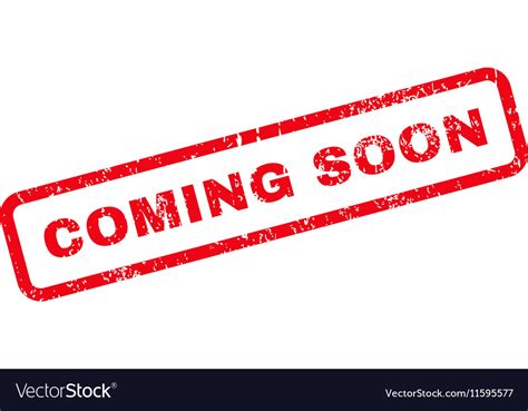 Coming Soon Text Rubber Stamp Royalty Free Vector Image