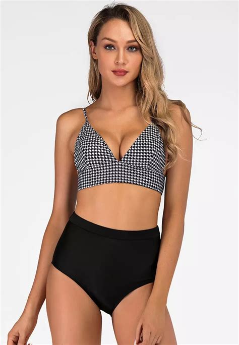 Buy Lycka Lwd European Style Lady Bikini Set Black Online Zalora