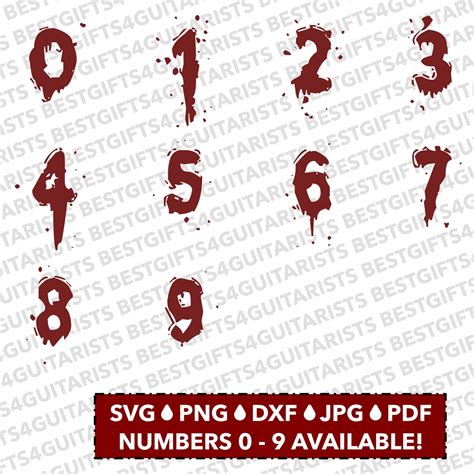 Blood Font SVG Blood Alphabet SVG Horror Font For Cricut Svg Dxf