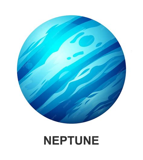 Premium Vector Neptune Planet Vector Illustration Isolated On White