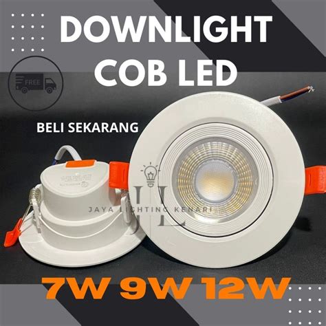 Jual LAMPU SOROT COB SPOTLIGHT 7W 9W 12W WATT LAMPU DOWNLIGHT PLAFON