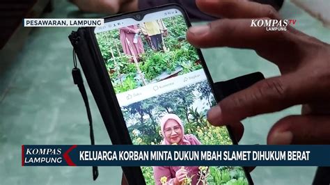 Anak Korban Minta Dukun Mbah Slamet Dihukum Berat Video Dailymotion