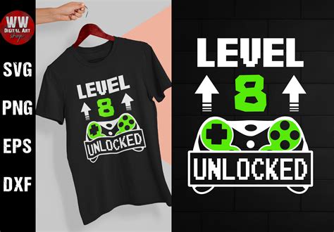 Level Unlocked Th Birthday Gamer Graphic By Ww Digital Art