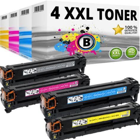 4x XXL TONER für HP COLOR LASERJET CP1510 CP1514N CP1515N CP1516N