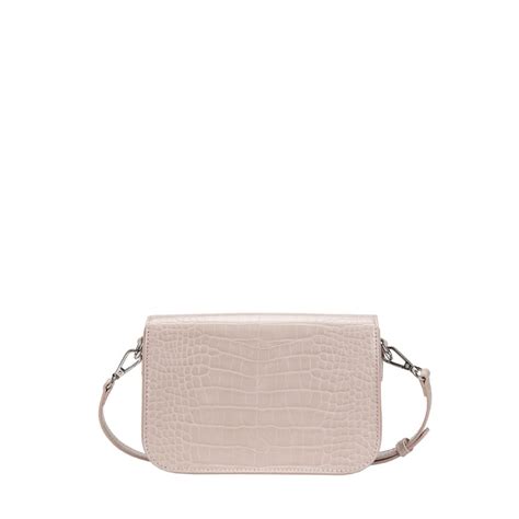 Sac à main porté travers nude effet croco camel By Chabrand 3 SUISSES